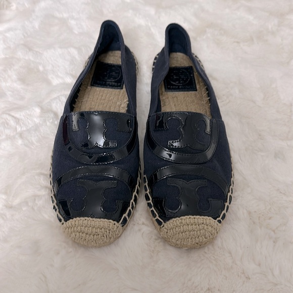 Tory Burch Blue Espadrille Slip-Ons - Picture 4 of 9